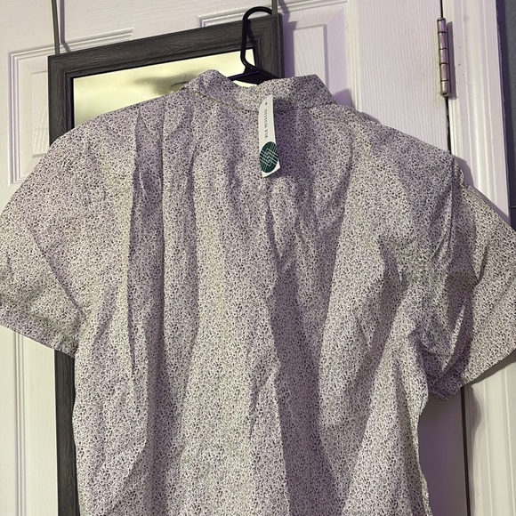 Poplin Short Sleeve Stretch Shirt - Picture 3 of 4
